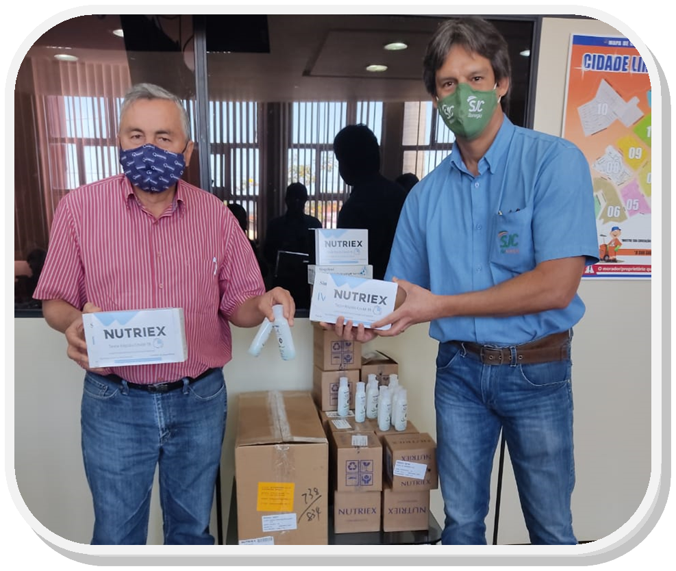SJC doa mais 500 kits de teste rápido para Covid-19 e 120 frascos de álcool gel 70% para Quirinópolis